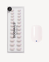 Blue Dots Extra Short Square Soft Gel Press Ons