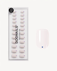 Blue Dots Extra Short Square Soft Gel Press Ons