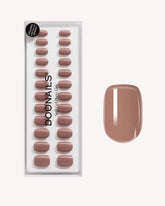 Espresso Extra Short Square Soft Gel Press Ons