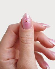 Glazed Pink Lotus Short Almond Soft Gel Press Ons