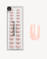 Limited Edition Glazed Coral Short Square Soft Gel Press Ons
