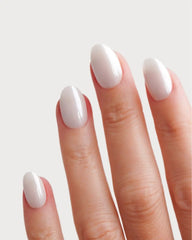 Limited Edition Glazed Pearl Short Round Soft Gel Press Ons