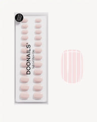 Limited Edition Strawberry Stripes Extra Short Square Soft Gel Press Ons