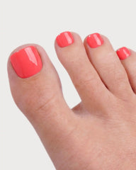 Sunset Coral Pedicure Soft Gel Press Ons