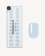 Powder Blue Extra Short Square Soft Gel Press Ons