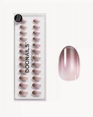 Brownie Short Round Soft Gel Press Ons