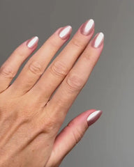 Limited Edition Glazed Rose Short Round Soft Gel Press Ons
