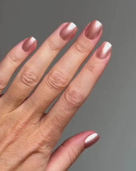 Limited Edition Glazed Coral Short Square Soft Gel Press Ons