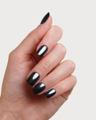 Black Pearl Extra Short Square Soft Gel Press Ons