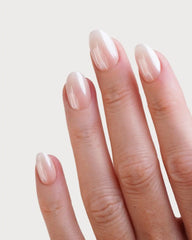 Glazed Babyboomer Short Round Soft Gel Press Ons