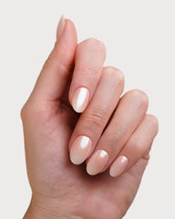 Glazed Babyboomer Short Round Soft Gel Press Ons
