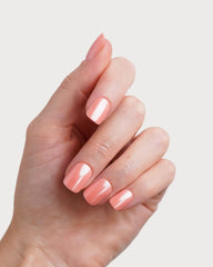 Glazed Peach Extra Short Square Soft Gel Press Ons