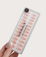 Glazed Babyboomer Medium Round Soft Gel Press Ons