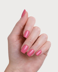 Hot Pink Short Square Soft Gel Press Ons