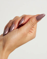 Silent Night Mauve Medium Almond Soft Gel Press Ons