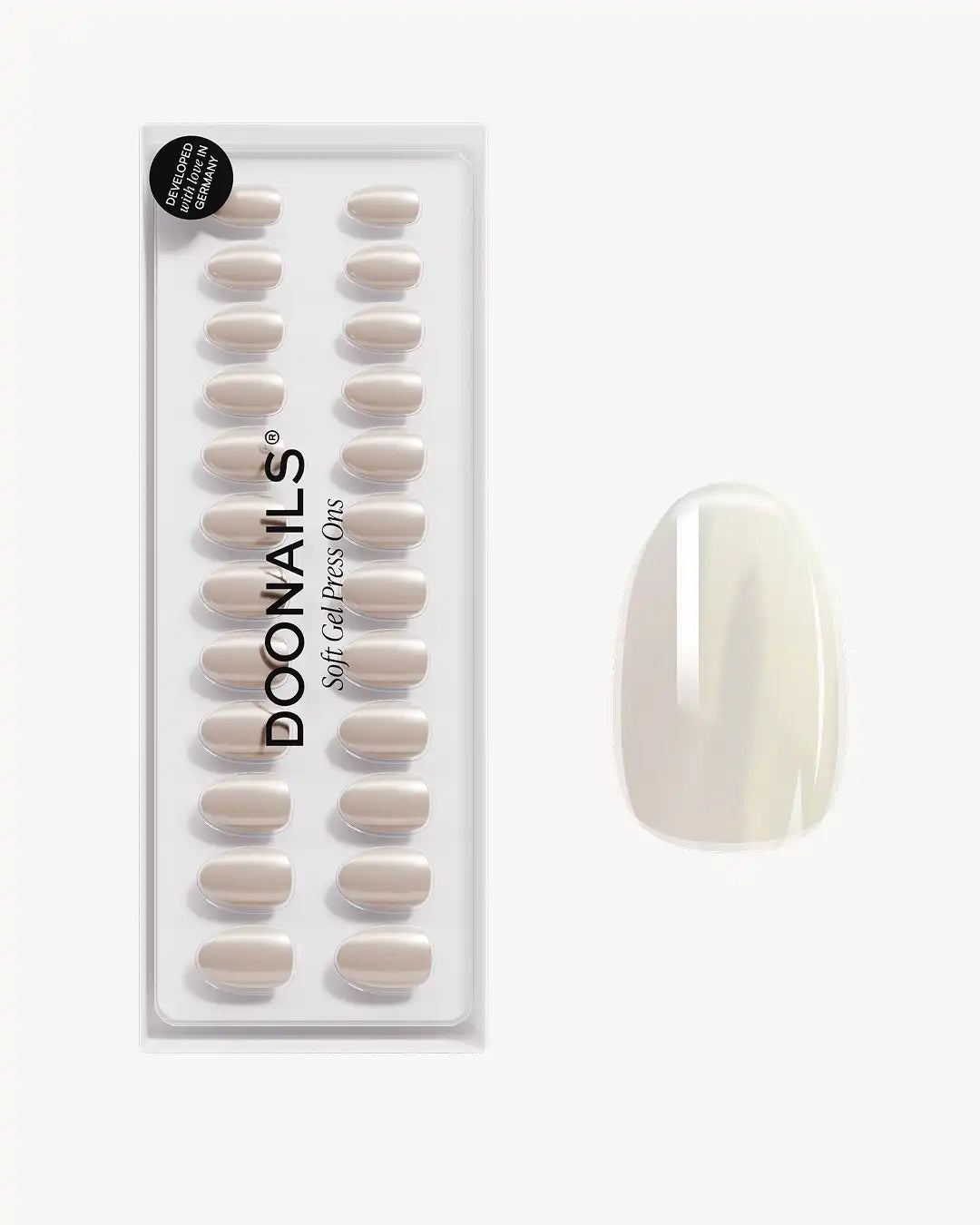 Toffee Short Round Soft Gel Press Ons