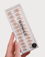 Toffee Short Round Soft Gel Press Ons