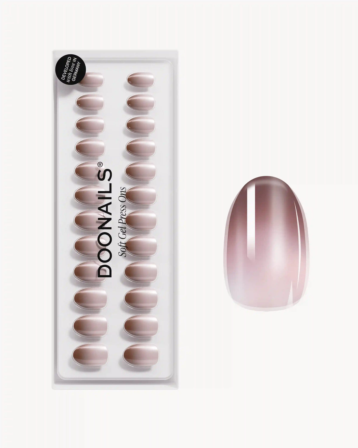 Brownie Short Round Soft Gel Press Ons