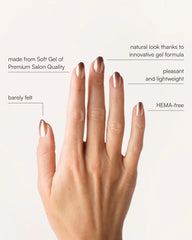 Brownie Short Round Soft Gel Press Ons