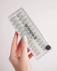Cute Cucumber Medium Round Soft Gel Press Ons