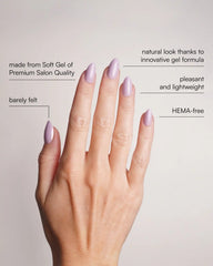 Lavender Mist Short Almond Soft Gel Press Ons