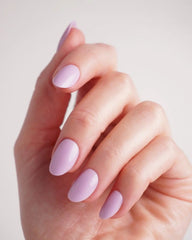 Lavender Mist Short Round Soft Gel Press Ons