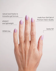 Lavender Mist Short Round Soft Gel Press Ons