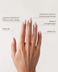 Pillow Talk Short Almond Soft Gel Press Ons